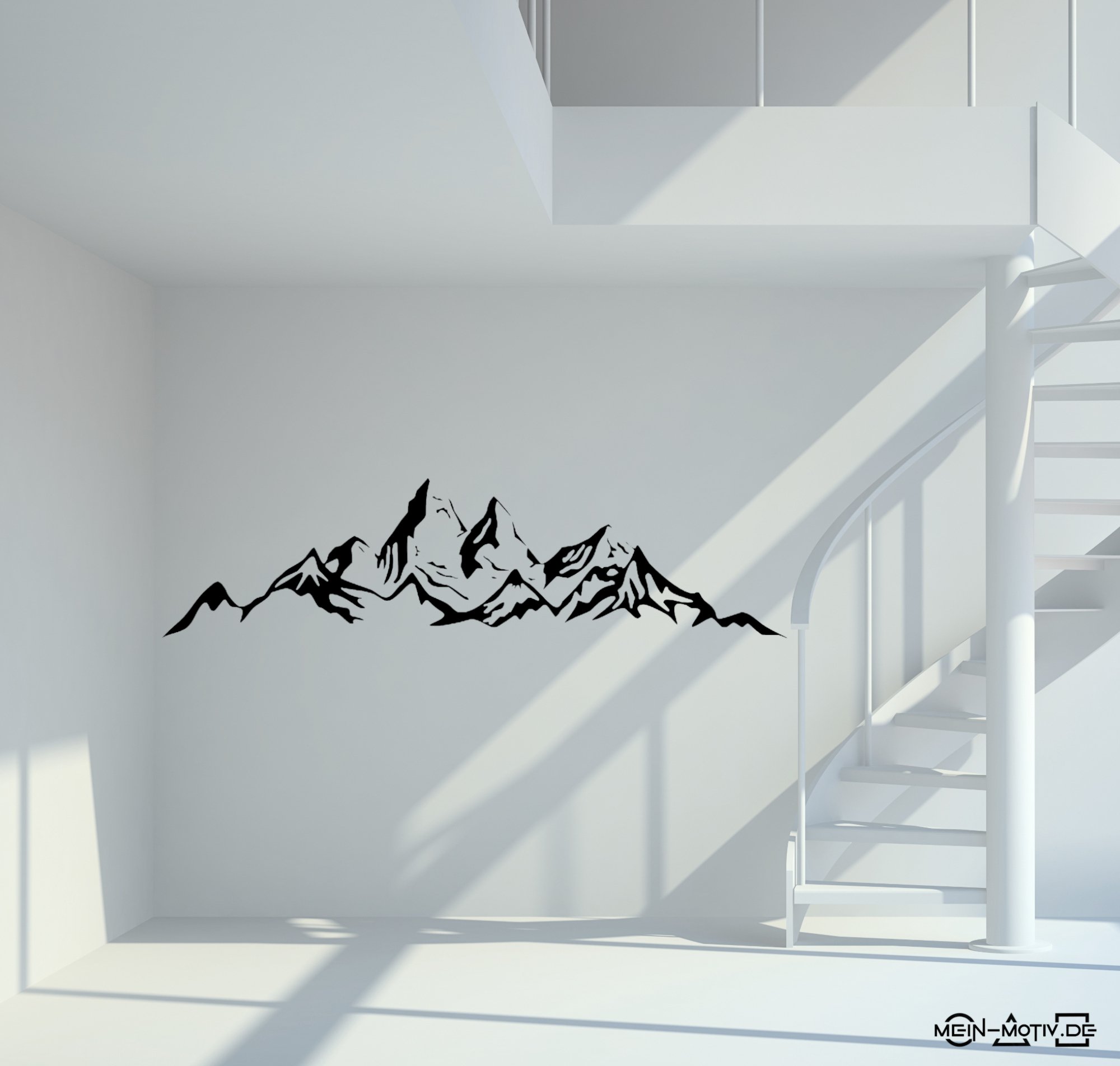 46362 Berge Silhouette Wandtattoo